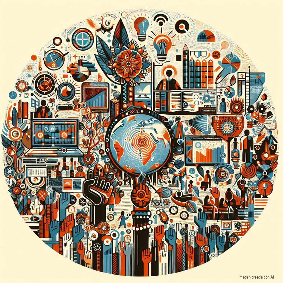 Imagen portada monográfico Pangea 2024: Experiencias de investigación etnográfica en comunicación organizacional